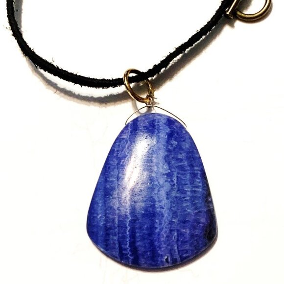 Blue Kyanite Pendant Necklace – Alignment & Psychic Awakening - Picture 3 of 6
